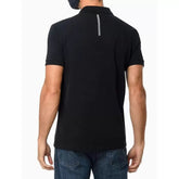 POLO CKJ MASC MC LOGO RE ISSUE PEITO PRETO